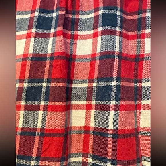 Universal Threads Distressed Red, White and Blue Plaid Button-Down - Picture 5 of 5